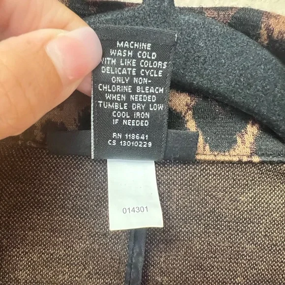 🇺🇸Lane Bryant Leopard Print One Button Blazer - Picture 11 of 11